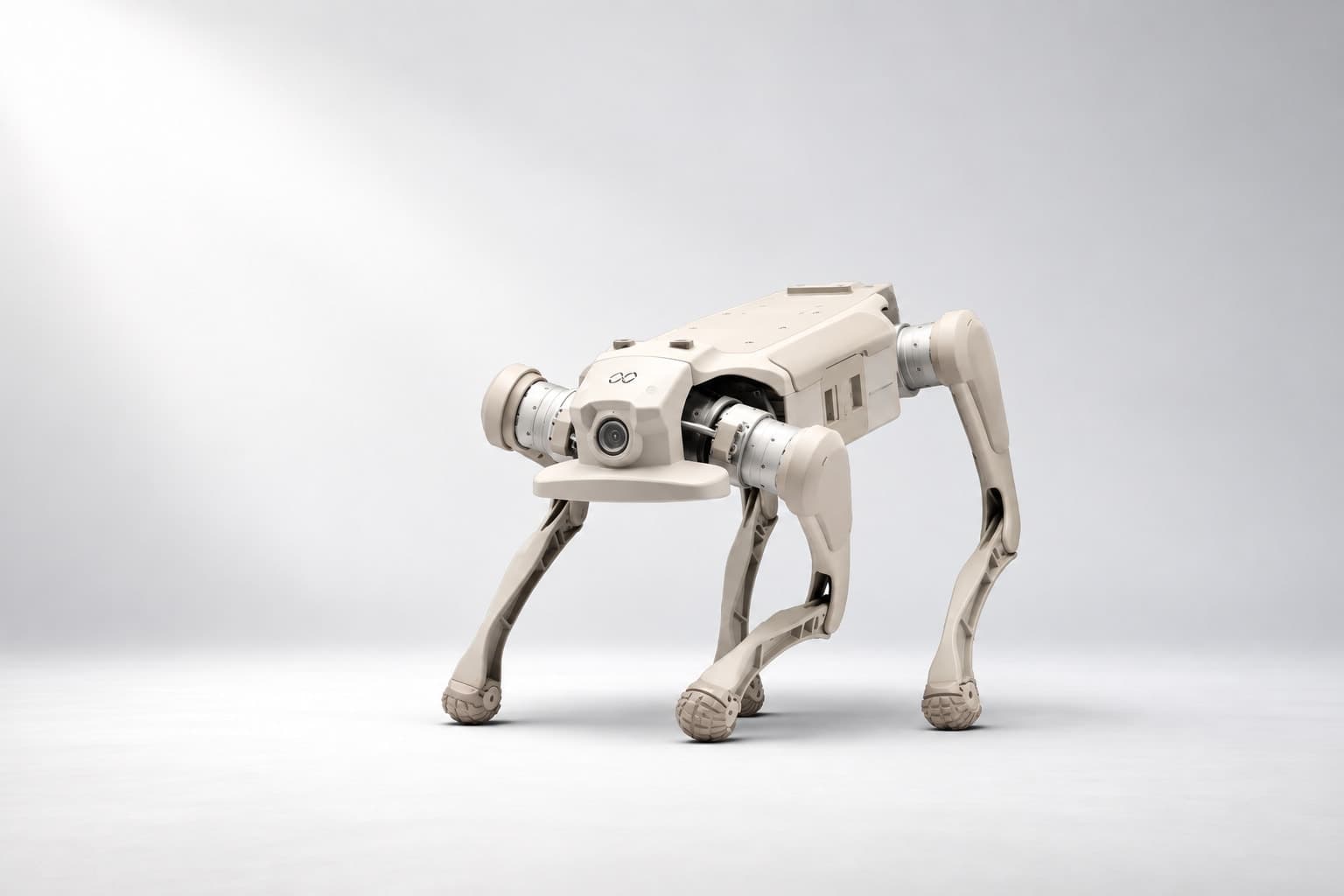 FX Aegis quadruped robot being set up